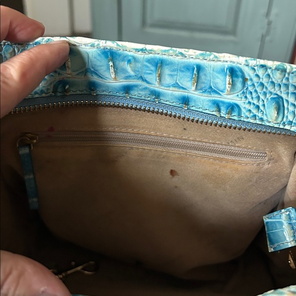 Brahmin Sky Blue Embossed Tote - Picture 3 of 5